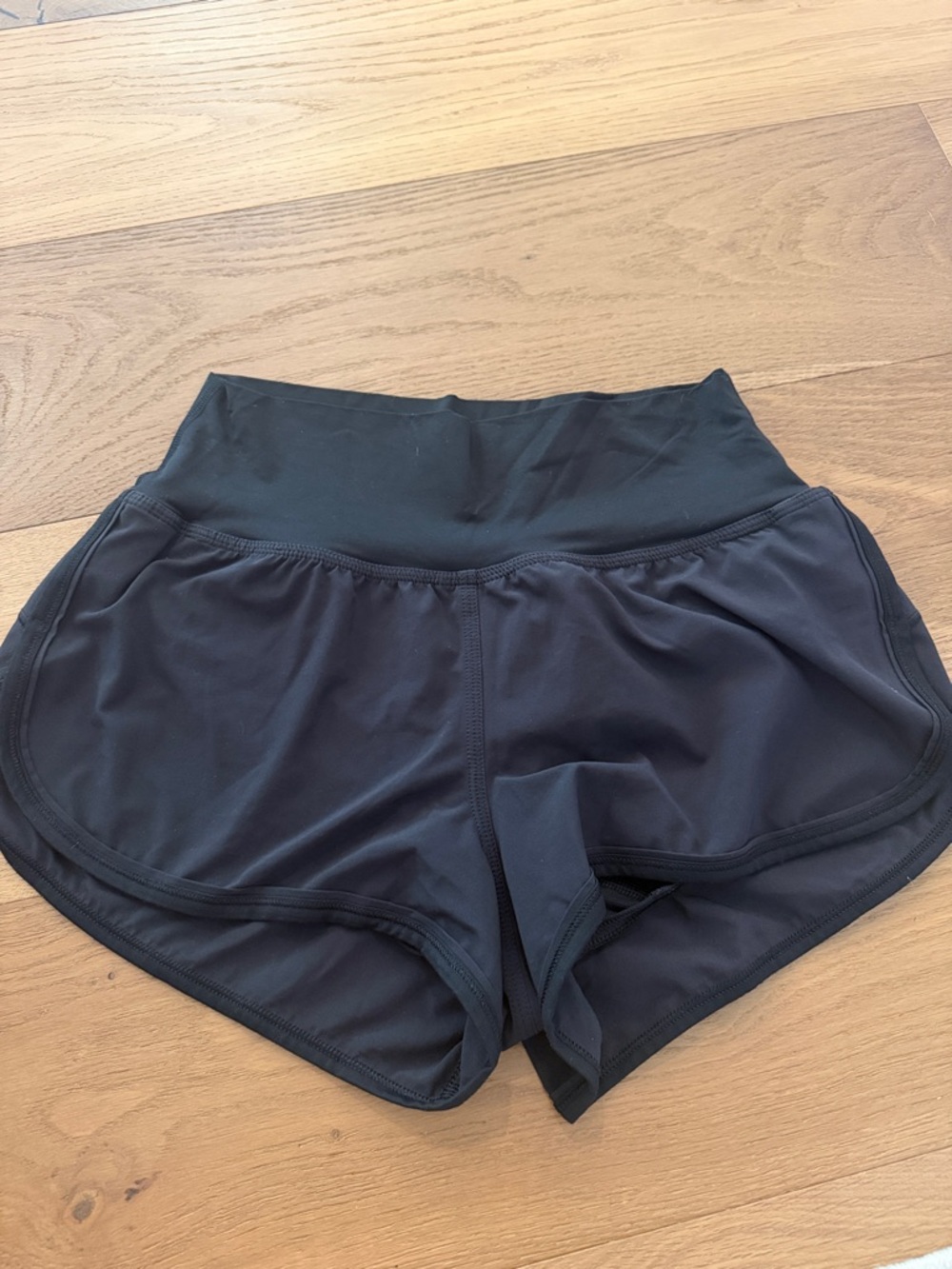 Lululemon Women’s Black High-Waist Athletic Shorts